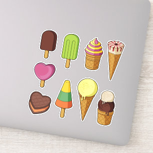 Icons für Eiscreme Aufkleber