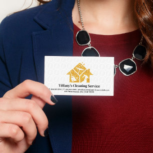 Icons für Gold-Glitzer-Reinigung   Haushaltshilfe Visitenkarte