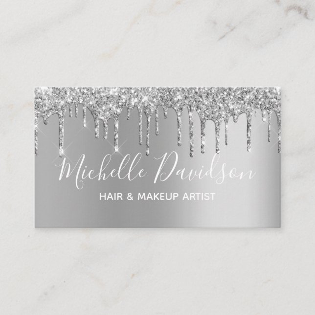 Icons für Social Media - Personalisiertes Glam und Visitenkarte (Vorderseite)