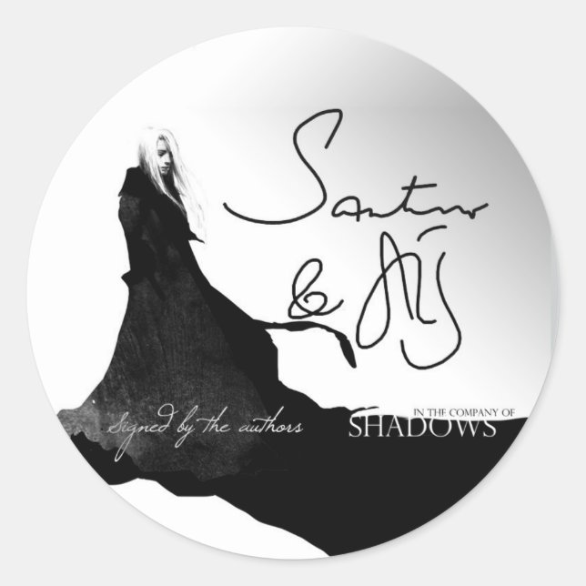 ICoS-Buchzeichen, unterzeichnet von Autoren Runder Aufkleber (Vorderseite)