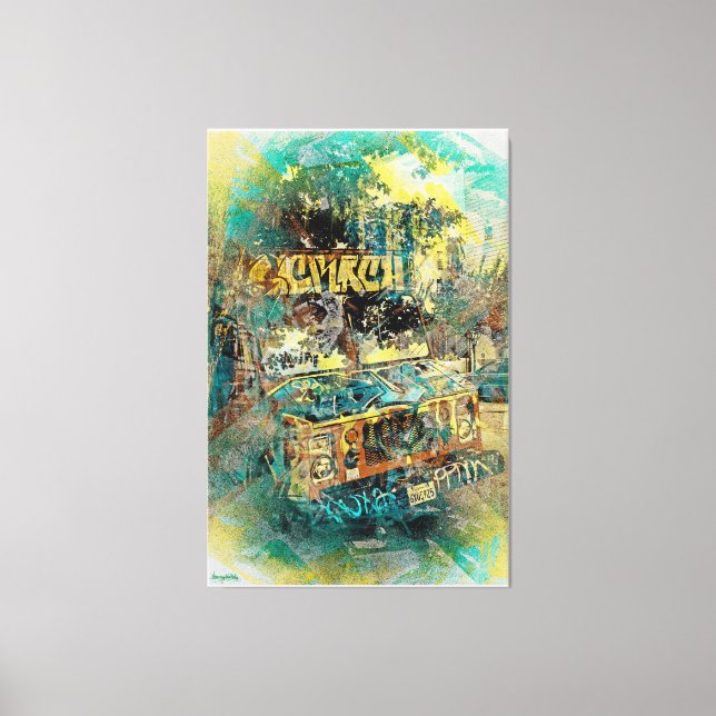 Icreme graffiti LKW Missiondistrikt San Francisco Leinwanddruck (Vorderseite)