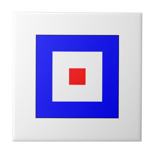 Ics-Flagge W Fliese (Vorderseite)