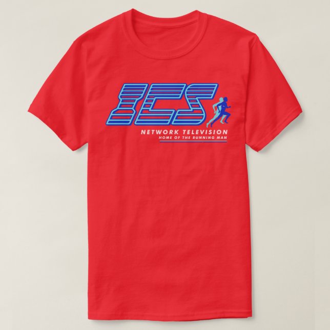 ICS Network Television Zuhause des Running Man T-Shirt (Design vorne)