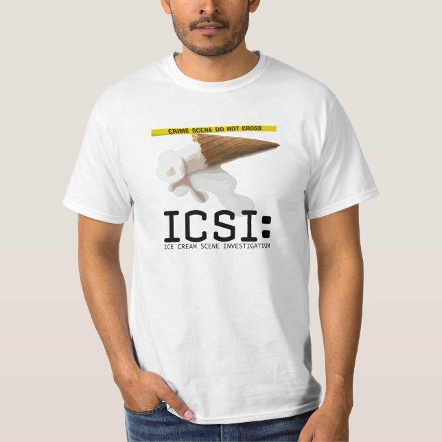 ICSI: Eiscreme-Szenen-Untersuchungs-lustiges T-Shirt (Vorderseite)