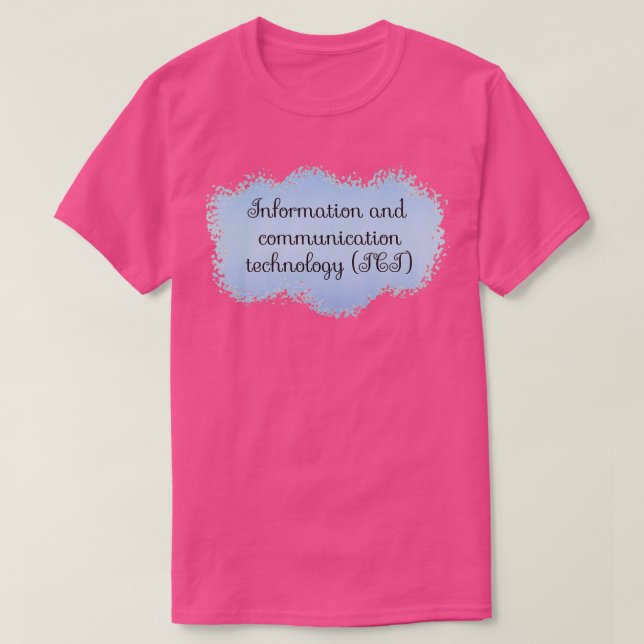 ICT Information and Communication Technology Schoo T-Shirt (Design vorne)