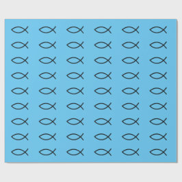 Icthus Fisch-Packpapier Geschenkpapier