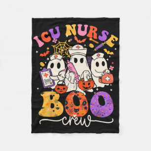 Icu Boo Crew Kostüm Funny Nurse Ghost Halloween Fleecedecke