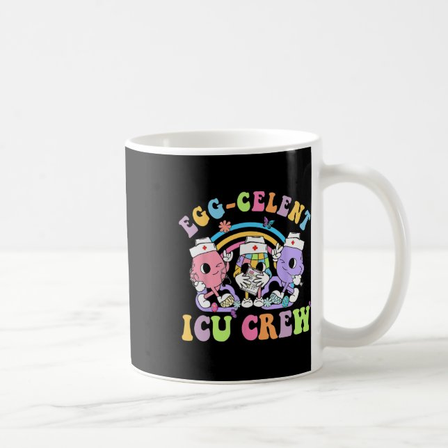 Icu Crew Egg-zelent Niedlich Bunny Oaster Intensiv Kaffeetasse (Rechts)
