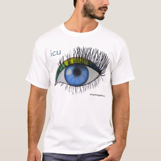 "ICU" Geist-Kunst-T - Shirt