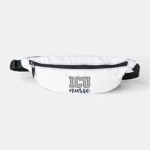 ICU-Krankenschwester Floral Varsity-Shirt-Design_1 Bauchtasche