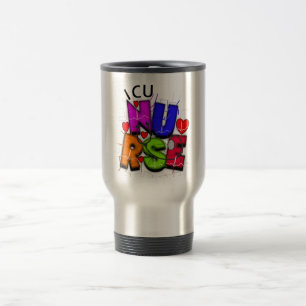 ICU Krankenschwester-Geschenke, künstlerischer QR Reisebecher