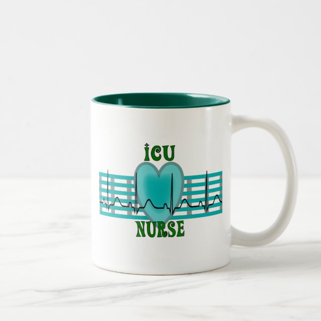 ICU Krankenschwester-Geschenke, QRS u. Zweifarbige Tasse (Rechts)