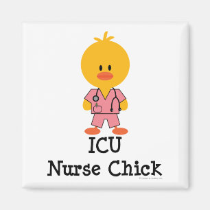 ICU Krankenschwester-Küken-Magnet Magnet