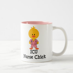 ICU Krankenschwester-Küken-Tasse Zweifarbige Tasse