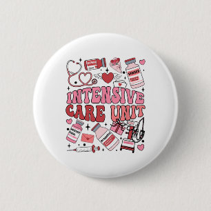 Icu-Krankenschwester Valentinstag Intensivstation Button