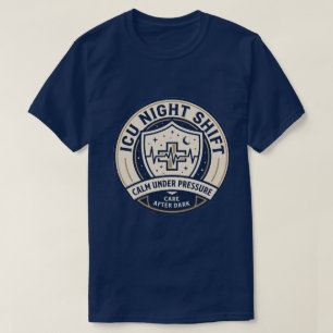 ICU-Nachtschwester-Abzeichen-Shirt Intensivpfleg T-Shirt