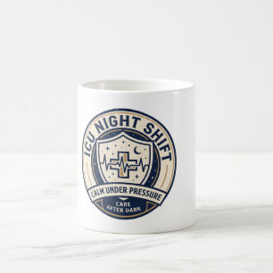 ICU-Nachtschwester-Tasse Ruhig unter Druck Kaffeetasse