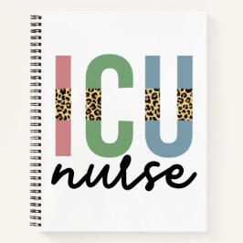 ICU Nurse Cheetah RN Krankenschwester Wertgutschei Notizbuch