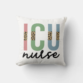 ICU Nurse Cheetah RN nurse Appreciation gifts Kissen