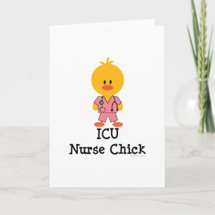 ICU Nurse Chick Grußkarte Karte