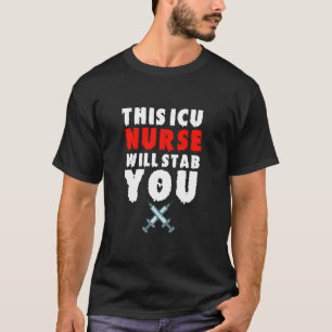 ICU Nurse Funny Halloween T-Shirt Spooky Hospital