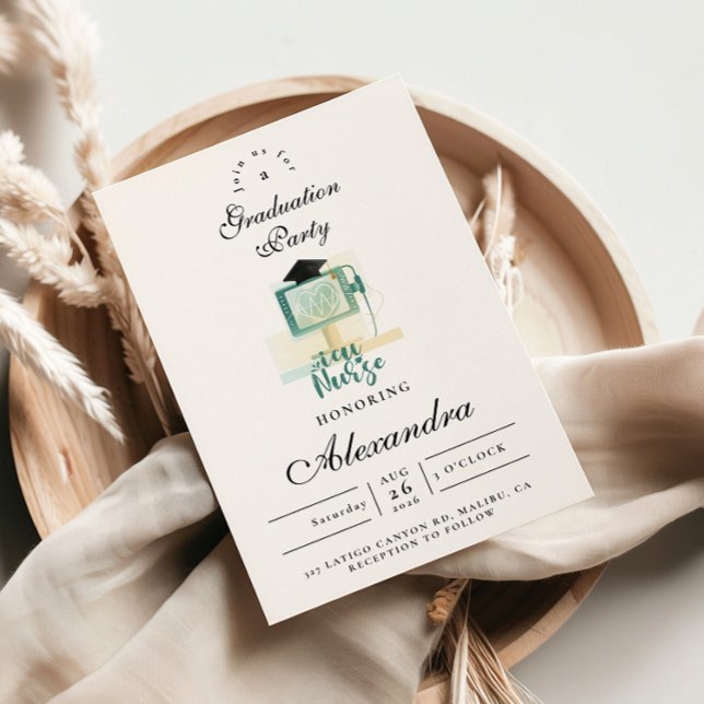 ICU Nurse Graduation Party Einladung (Von Creator hochgeladen)