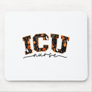 Icu Nurse Halloween Critical Care Ccu Intensiv Ca Mousepad