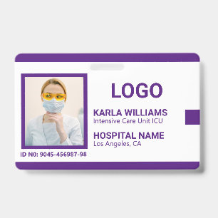 ICU Nurse ID Foto Vorlage 2 Ausweis