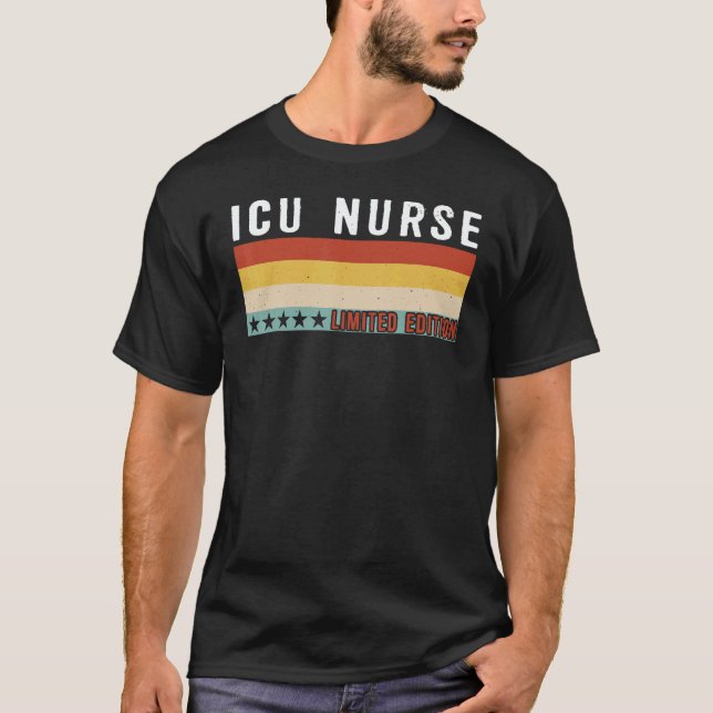 ICU Nurse Job Title Profession Worker Appreciation T-Shirt (Vorderseite)
