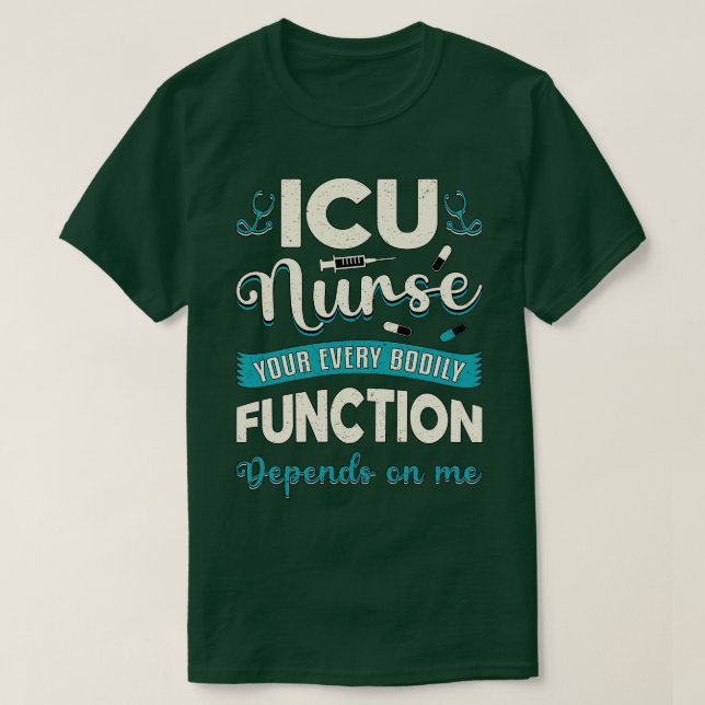 Icu Nurse Medicine Emergency Liebe Ambulance Funny T-Shirt (Design vorne)