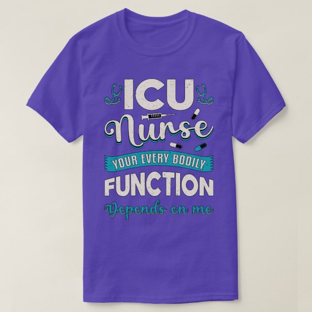 Icu Nurse Medicine Emergency Liebe Ambulance Funny T-Shirt (Design vorne)