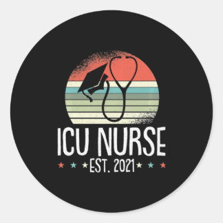 Icu Nurse Runder Aufkleber