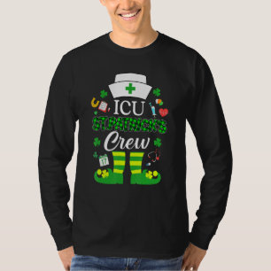 Icu Patricks Nurse Crew St Patrick Day Leprechaun T-Shirt