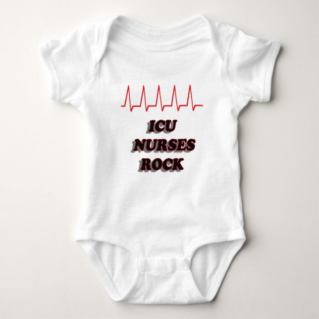 ICU PFLEGT FELSEN BABY STRAMPLER (Vorderseite)