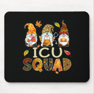 ICU Squad Gnome Nurse Leopard Erntedank Fall St Mousepad