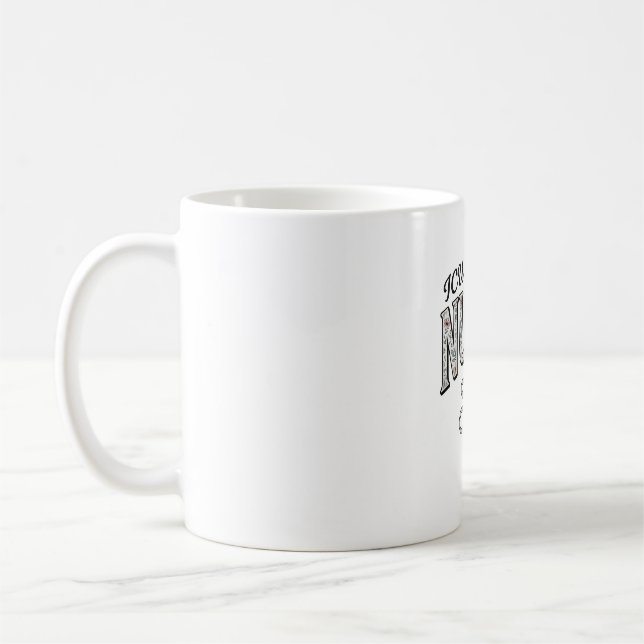 ICU Stepdown Krankenschwester Vintage Blumen Steth Kaffeetasse (Links)