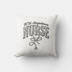 ICU Stepdown Krankenschwester Vintage Blumen Steth Kissen