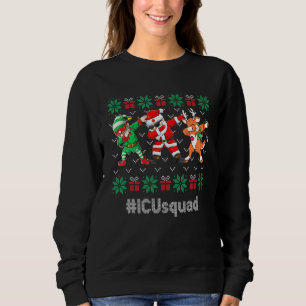 Icu-Team süßer dabbing Weihnachtsmann Elf Rentier Sweatshirt