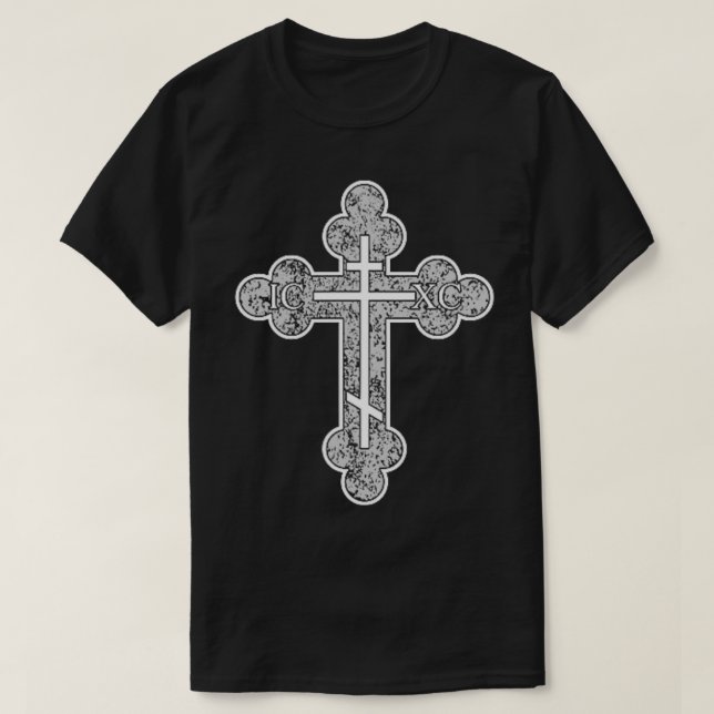ICXC Cross Eastern Orthodox Christanity Jesus Chr T-Shirt (Design vorne)