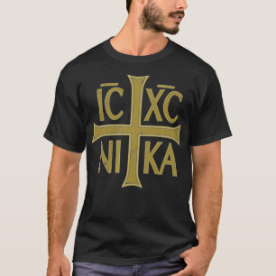 ICXC NIKA Christogram Cross Orthodox Christlich Di T-Shirt