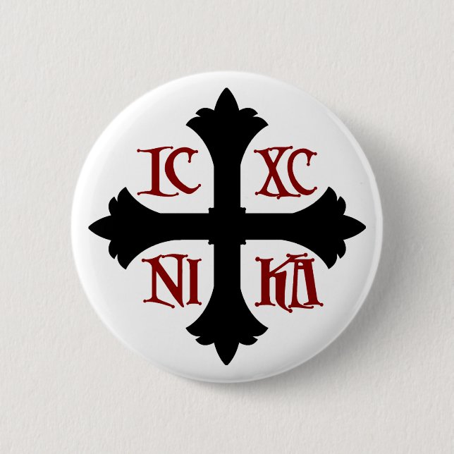 ICXC NIKA Cross Button (Vorderseite)