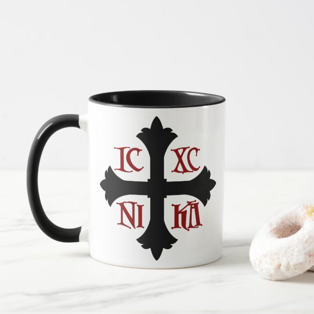 ICXC NIKA CROSS-Tasse Tasse (Mit Donut)