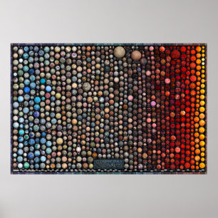 Icy and Rocky Exoplanets - Schönes Weltraumposter Poster