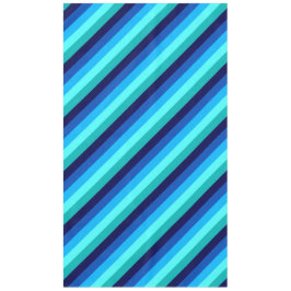 Icy Blue Aquamarin Stripes Large Tableclout Tischdecke