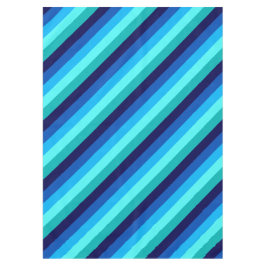 Icy Blue Aquamarin Stripes Medium Tableclout Tischdecke