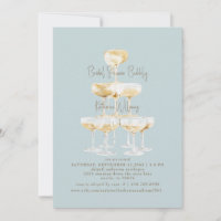 Icy Blue Brautparty Bubbly Champagne