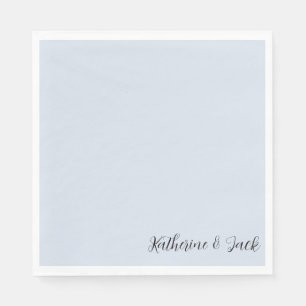 Icy Blue Custom Luncheon Napkins Serviette