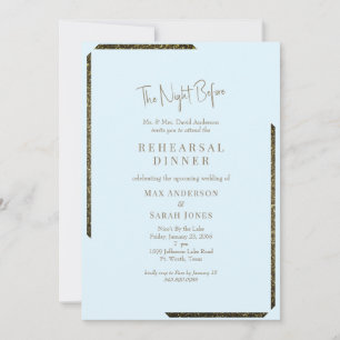 Icy Blue & Gold dazzeln die Nacht vor Einladung