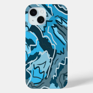 Icy Blue Marbled Abstrakt Case-Mate iPhone Hülle