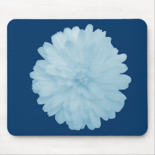 Icy Blue Marigold Mousepad